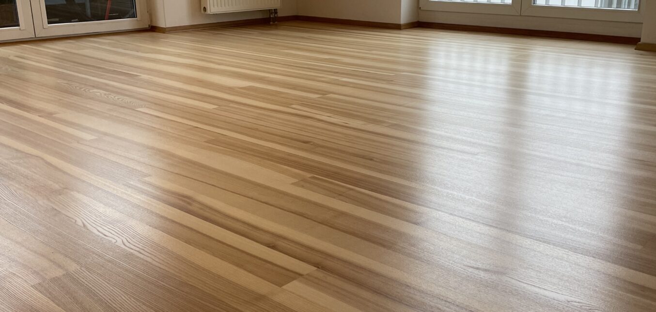 Szlifowanie zużytej podłogi + lakierowanie Szczecin